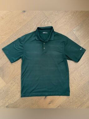 Nike FitDry Men’s Dark Green Golf Polo Shirt